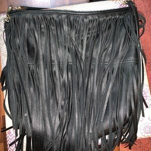 Cute large fringe bag!